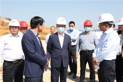 铜仁市委副书记、市长皮贵怀赴Z6尊龙镍锍精辟硫酸镍项目调研